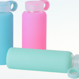 Colorful Silicone Glass Bottle