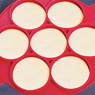 7孔硅胶煎蛋器烘焙用具 蛋糕饼干煎饼带模具 创意DIY家用煎蛋器